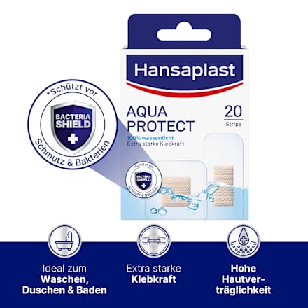Pflaster Strips Aqua Protect wasserdicht, 20 St