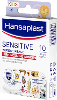 Wundverband Sensitive Kids (6 x 7cm), 10 St