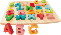 Puzzle aus Holz mit Großbuchstaben ABC, 1 St