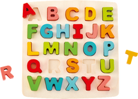 Puzzle aus Holz mit Großbuchstaben ABC, 1 St