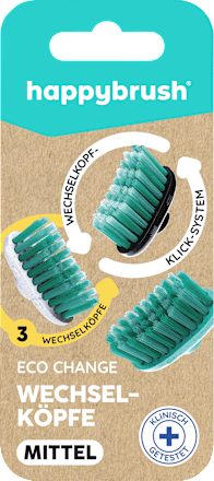 Aufsteckbürsten Eco Change Nachfüllpack, 3 St happybrush