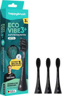 Aufsteckbürsten Eco Vibe 3+ all black, 3 St