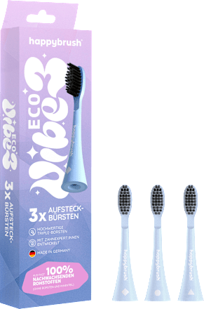 Aufsteckbürsten Eco Vibe 3 Twenty4Tim, 3 St happybrush