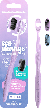 Zahnbürste Eco Change mit Aufsteckbürste Twenty4Tim, 1 St happybrush