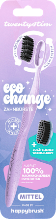 Zahnbürste Eco Change mit Aufsteckbürste Twenty4Tim, 1 St happybrush