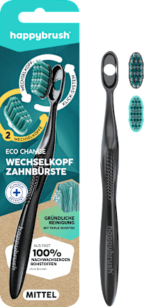 Zahnbürste Eco Change mit Aufsteckbürsten, Starter Set, 1 St happybrush