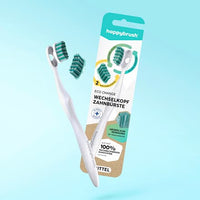 Zahnbürste Eco Change mit Aufsteckbürsten, Starter Set, 1 St happybrush