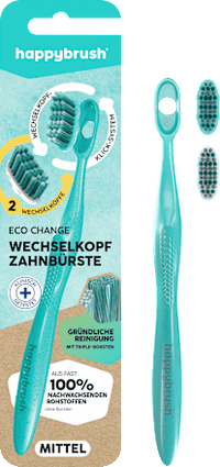 Zahnbürste Eco Change mit Aufsteckbürsten, Starter Set, 1 St happybrush