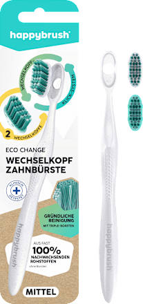 Zahnbürste Eco Change mit Aufsteckbürsten, Starter Set, 1 St happybrush