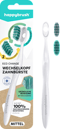 Zahnbürste Eco Change mit Aufsteckbürsten, Starter Set, 1 St happybrush