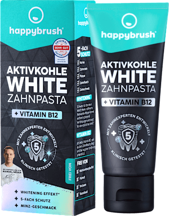 Zahnpasta Aktivkohle White mit Vit. B12, 75 ml