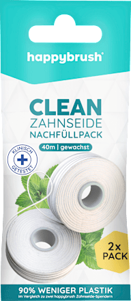 Zahnseide Clean gewachst Nachfüller (2x40 m), 80 m