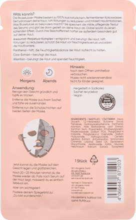 Gesichtsmaske Biozellulose Calming, 1 St