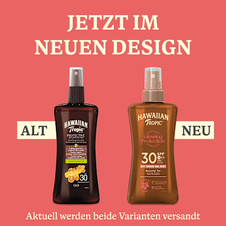 Sonnenöl Spray glowing protection mit Kokosnuss & Arganöl, LSF 30, 200 ml Hawaiian Tropic