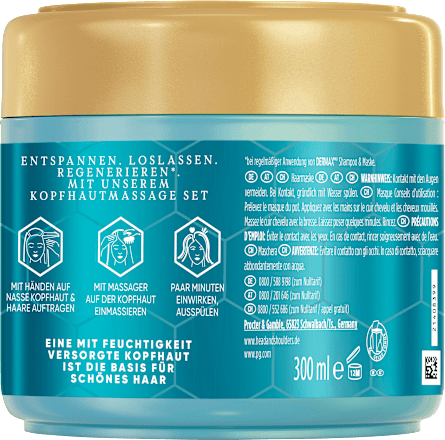 Kopfhautmaske DermaXPro Feuchtigkeits-Ritual inkl. Kopfhautmassager, 300 ml