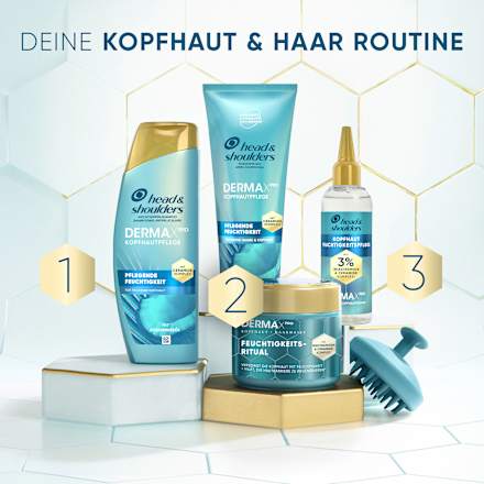 Kopfhautmaske DermaXPro Feuchtigkeits-Ritual inkl. Kopfhautmassager, 300 ml