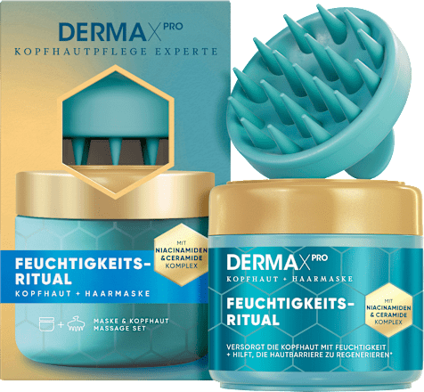 Kopfhautmaske DermaXPro Feuchtigkeits-Ritual inkl. Kopfhautmassager, 300 ml