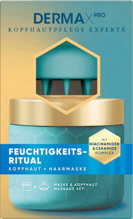 Kopfhautmaske DermaXPro Feuchtigkeits-Ritual inkl. Kopfhautmassager, 300 ml