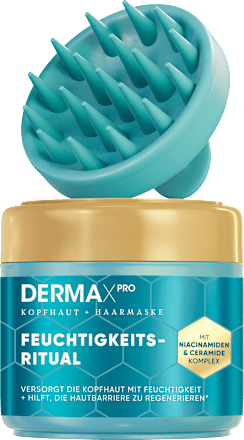 Kopfhautmaske DermaXPro Feuchtigkeits-Ritual inkl. Kopfhautmassager, 300 ml