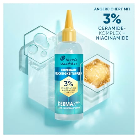 Leave-In Serum Derma x Pro Kopfhaut-Feuchtigkeitspflege, 145 ml head&shoulders