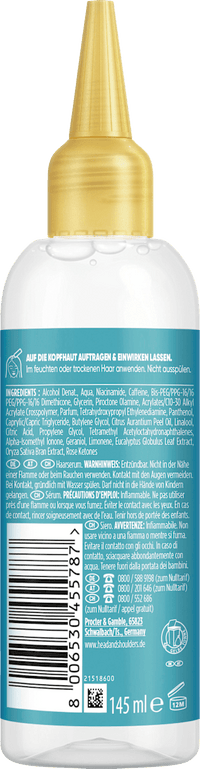 head&shoulders Leave-In Serum Derma x Pro Kopfhaut Feuchtigkeitspflege, 145 ml