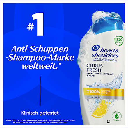Shampoo Anti-Schuppen Citrus Fresh, 500 ml