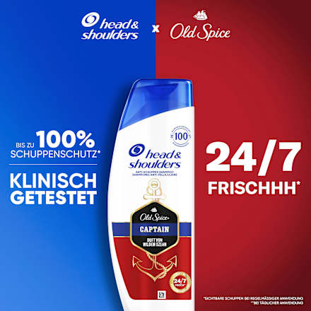 Shampoo Anti-Schuppen Old Spice Captain, 250 ml
