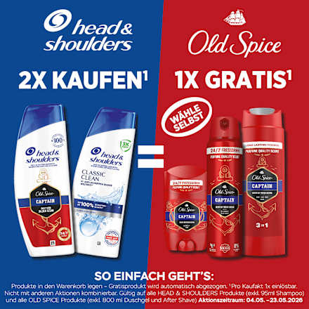 Shampoo & Conditioner 2in1 Anti-Schuppen Classic Clean, 225 ml