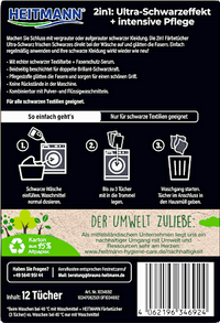Verfdoekjes Ultra Zwart 2-in-1, 12 stuks