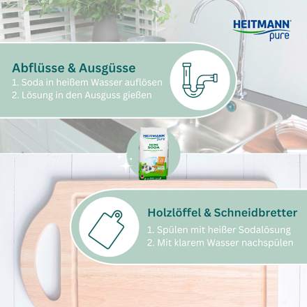 Reine Soda Pulver Multifunktional, 500 g HEITMANN pure