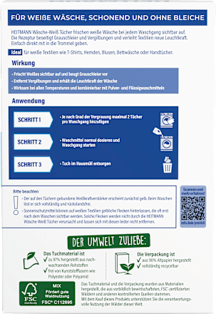Wäsche-Weiß-Tücher, 20 St