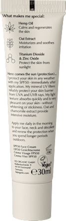 Gevoelige gezichtscrème SPF 50, 30 ml