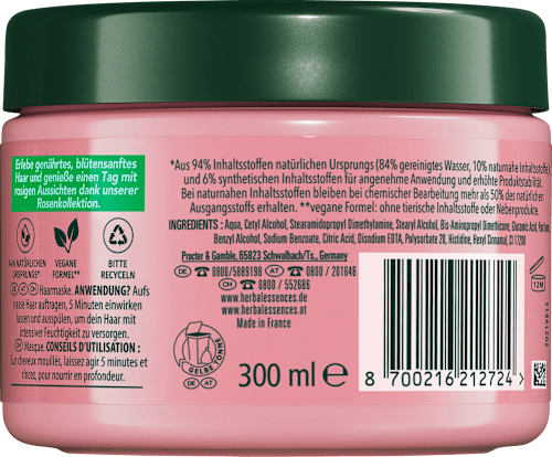 Haarmaske Blütensanft Rosenduft, 300 ml