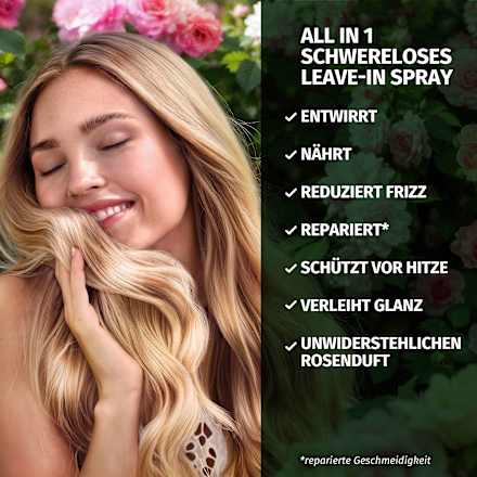 Leave-In Spray Blossom-Zachte Rozengeur, 145 ml