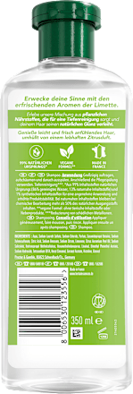 Shampoo Limettenduft, Tiefenreinigung & Glanz, 350 ml