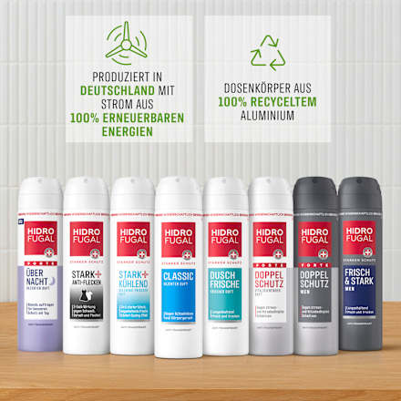 Antitranspirant Deospray Über Nacht, 150 ml Hidrofugal