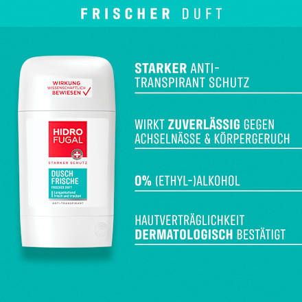 Anti-transpirant deodorant stick douchefrisheid, 50 ml