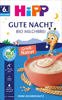 Abendbrei Milch Kindergrieß ab dem 6.Monat, 475 g