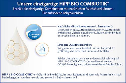 Anfangsmilch 1 Combiotik von Geburt an, 600 g