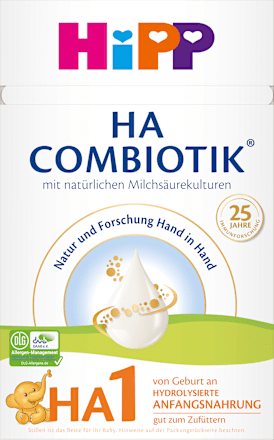 Anfangsmilch HA1 Combiotik von Geburt an, 600 g