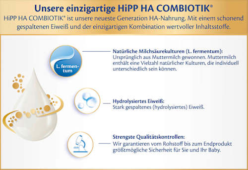 Anfangsmilch HA1 Combiotik von Geburt an, 600 g