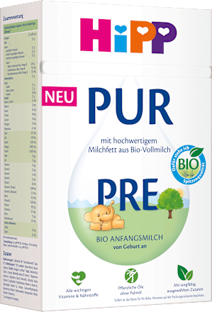Anfangsmilch Pre PUR von Geburt an, 500 g