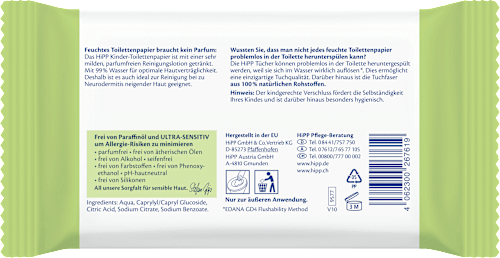 Feuchte Toilettentücher ultra sensitiv, 50 St