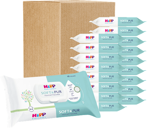 Vochtige doekjes Soft &amp; Pur 18x48 stuks, 864 stuks