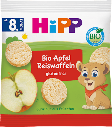 Babysnack Apfel Reiswaffeln, ab dem 8. Monat, 30 g
