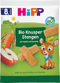 Babysnack Knusperstangen mit Apfel & Karotte ab dem 8. Monat, 30 g