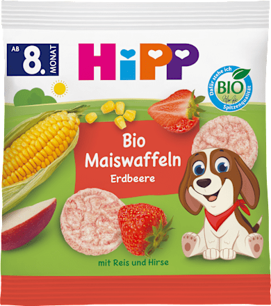 Babysnack Maiswaffeln Erdbeere ab dem 8. Monat, 23 g
