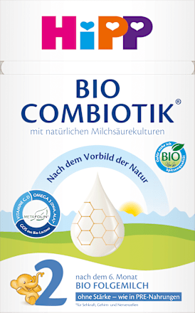 Folgemilch 2 Combiotik ohne Stärke nach dem 6. Monat, 600 g