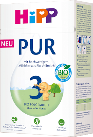 Folgemilch 3 PUR ab dem 10. Monat, 500 g