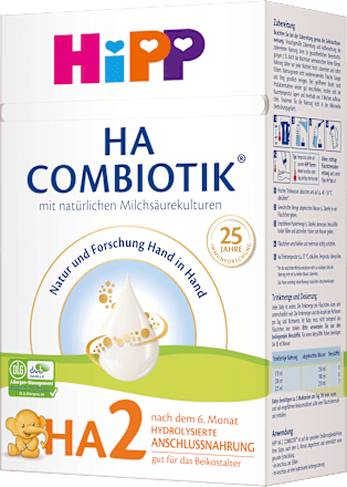 Folgemilch HA2 Combiotik nach dem 6.Monat, 600 g